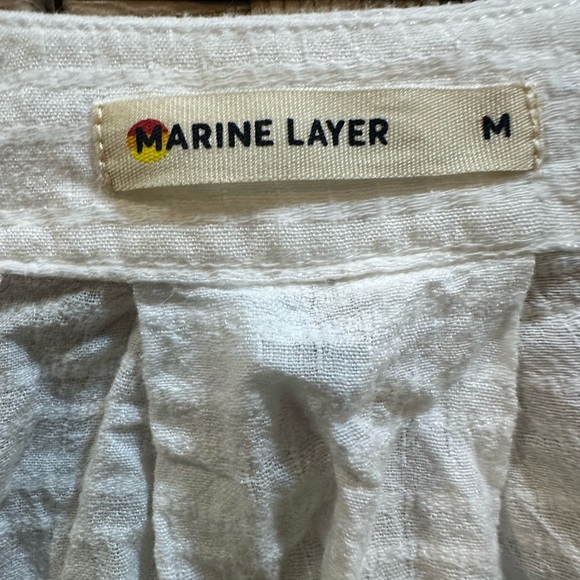 Marine Layer Bali Tunic in White Stripe Cotton size M EUC - Picture 4 of 6